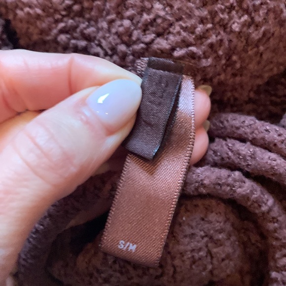 Skims cozy set in burgundy size S/M - Picture 4 of 5